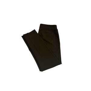 Talbots Chatham Ankle Dress Pant Side Zip Camel Brown Smart Size 10 slim leg